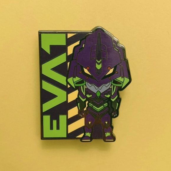 EVANGELION SHOGOKI EVA 01 ENAMEL LAPEL PIN - Picture 1 of 3